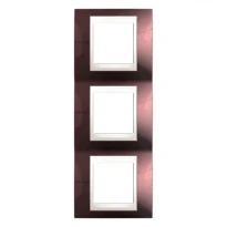 Рамка 3 поста терракотовый/слоновая кость вертикальная MGU6.006V.551 Schneider Electric Unica Plus