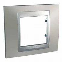 Рамка 1 пост матовий нікель/алюміній MGU66.002.039 Schneider Electric Unica Top