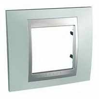 Рамка 1 пост флюорит/алюміній MGU66.002.094 Schneider Electric Unica Top