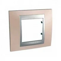 Рамка 1 пост онікс мідний/алюміній MGU66.002.096 Schneider Electric Unica Top