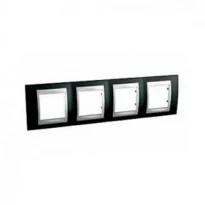 Рамка 4 пости глянсовий родій/алюміній горизонтальна MGU66.008.093 Schneider Electric Unica Top