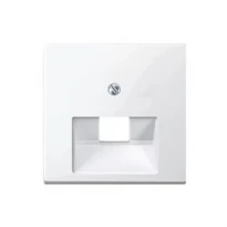 Панель розетки TF/PC одинарна Merten System M MTN296219 полярно-білий Schneider Electric