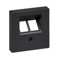 Панель розетки TF/PC подвійний Merten System M MTN298014 антрацит Schneider Electric
