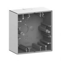 Коробка для зовнішнього монтажу 1 пост Merten D-Life нержавіюча сталь MTN4014-6536 Schneider Electric
