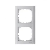 Рамка 2 поста алюміній Merten M-PURE MTN4020-3660 Schneider Electric