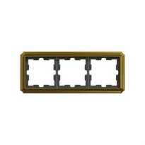 Рамка 3 постовая D-Antique MTN4030-4741 золото Schneider Electric