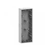 Коробка для наружного монтажа 3 поста Merten D-Life нержавеющая cталь MTN4034-6536 Schneider Electric