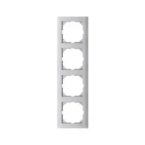 Рамка 4 поста алюміній Merten M-PURE MTN4040-3660 Schneider Electric