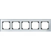 Рамка скло 5 постів M-Elegance Merten System M алмаз MTN4050-3260 Schneider Electric