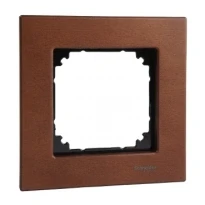 Рамка дерево 1 пост M-Elegance Merten System M вишня MTN4051-3472 Schneider Electric