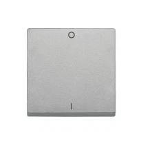 Клавиша одинарная с пиктограммой вкл./откл. Merten System M MTN433260 алюминий Schneider Electric