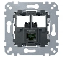 Розетка компьютерная RJ45 одинарная кат.5e UTP неэкр Schneider Electric Merten D-Life MTN4575-0001