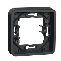 Рамка 1-постовая с зажимами IP55 черная Mureva Styl Schneider Electric MUR34108