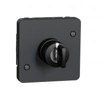 Механізм вимикача з ключем на 3 положення IP55 чорний Mureva Styl Schneider Electric MUR35061