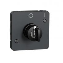 Механізм вимикача з ключем на 2 положення IP55 чорний Mureva Styl Schneider Electric MUR35062