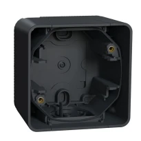 Одномісний бокс для накладного монтажу IP55 чорний Mureva Styl Schneider Electric MUR37911