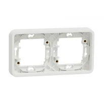Рамка 2-постовая горизонтальная IP55 белая Mureva Styl Schneider Electric MUR39101