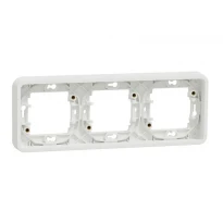 Рамка 3-постовая горизонтальная IP55 белая Mureva Styl Schneider Electric MUR39109