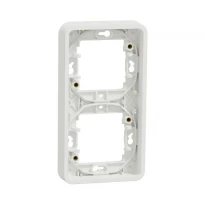 Рамка 2-постовая вертикальная IP55 белая Mureva Styl Schneider Electric MUR39151