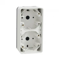Двомісний бокс для поверхневого монтажу IP55 білий Mureva Styl Schneider Electric MUR39912