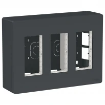Блок Unica System+ вертикальный наружной установки 3х2 постов Unica New NU123454 антрацит Schneider Electric