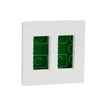 Блок Unica System+ вертикальный скрытый монтаж 2х2 постов Unica New NU172418 белый Schneider Electric