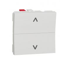 Выключатель для жалюзи 2-клавишный кнопочный 6А 2 модуля белый NU320718 Schneider Electric Unica New
