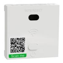 Wifi ретранслятор 300Mbs 1 модуль Unica New NU360518 білий Schneider Electric