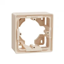 Коробка для відкритого монтажу 1-постова бежева NU800244 Schneider Electric Unica New