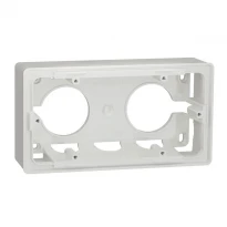 Коробка для накладного монтажу 2 біла постова NU800418 Schneider Electric Unica New
