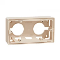 Коробка для відкритого монтажу 2-х постова бежева NU800444 Schneider Electric Unica New