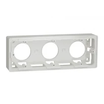 Коробка для накладного монтажу 3 біла постова NU800618 Schneider Electric Unica New