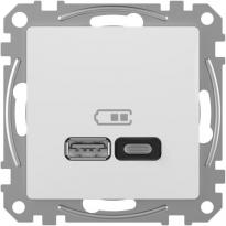 USB розетка тип A+C (45 W) SDD111404 білий Sedna Design Schneider Electric