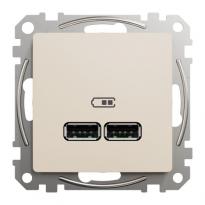 USB розетка тип A+A 2,1A SDD112401 бежевий Sedna Design Schneider Electric