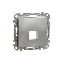 Центральна плата для одинарного роз'єму Keystone алюміній Sedna Design SDD113421 Schneider Electric