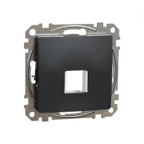 Центральна плата для одинарного роз'єму Keystone чорний Sedna Design SDD114421 Schneider Electric