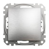 Кнопочный выключатель 1 клавишный SDD170111 матовый алюминий Sedna Elements Schneider Electric