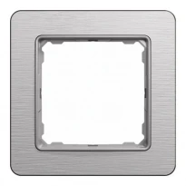 Рамка 1 постовая SDD370801 алюминий матированный Sedna Elements Schneider Electric