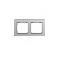 Рамка 2 постова SDD370802 алюміній матований Sedna Elements Schneider Electric