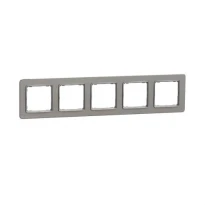 Рамка 5 постова SDD370805 алюміній матований Sedna Elements Schneider Electric