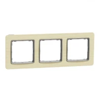 Рамка 3 постова SDD380803 береза ​​Sedna Elements Schneider Electric