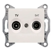 Механізм розетки TV/SAT прохідний 4дБ слонова кістка SDN3401923 Schneider Electric Sedna