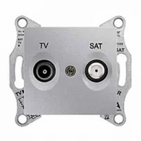Механізм розетки TV/SAT прохідний 8дБ алюмінієвий SDN3401260 Schneider Electric Sedna