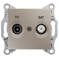 Механізм розетки TV/SAT кінцевий 1дБ титан SDN3401668 Schneider Electric Sedna