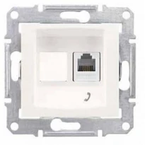 Механізм розетки телефонної RJ11 слонова кістка SDN4101123 Schneider Electric Sedna