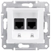 Механизм розетки компьютерной RJ45 категории 5е UTP белый SDN4400121 Schneider Electric Sedna