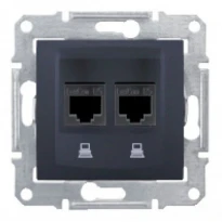 Механізм розетки комп'ютерної RJ45 категорії 5е FTP-графіт SDN4600170 Schneider Electric Sedna