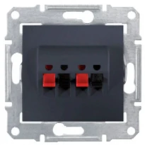 Механизм розетки акустической графит SDN5400170 Schneider Electric Sedna