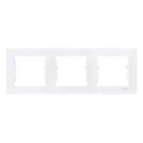 Рамка 3 поста белый горизонтальный IP44 SDN5810721 Schneider Electric Sedna