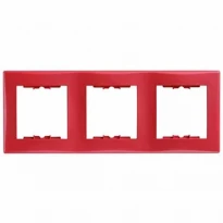 Рамка 3 пости червона горизонтальна SDN5800541 Schneider Electric Sedna